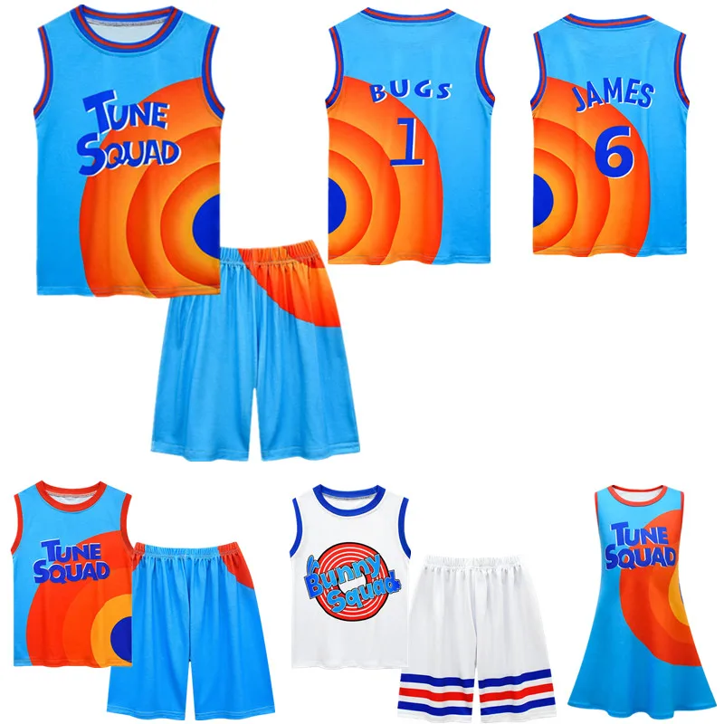 Трикотажная одежда для мальчиков и девочек Space Jam 2 шорты баскетбола спортивный