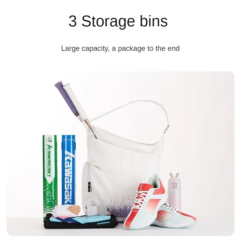 Новинка 2024 г. женская сумка для ракеток бадминтона Kawasaki вместительная