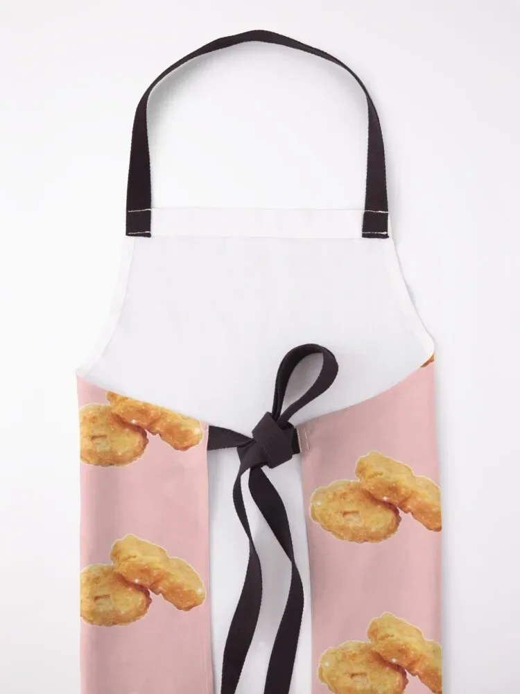 Блестящие хрустящие жареные куриные наггетсы забавный подарочный фартук для