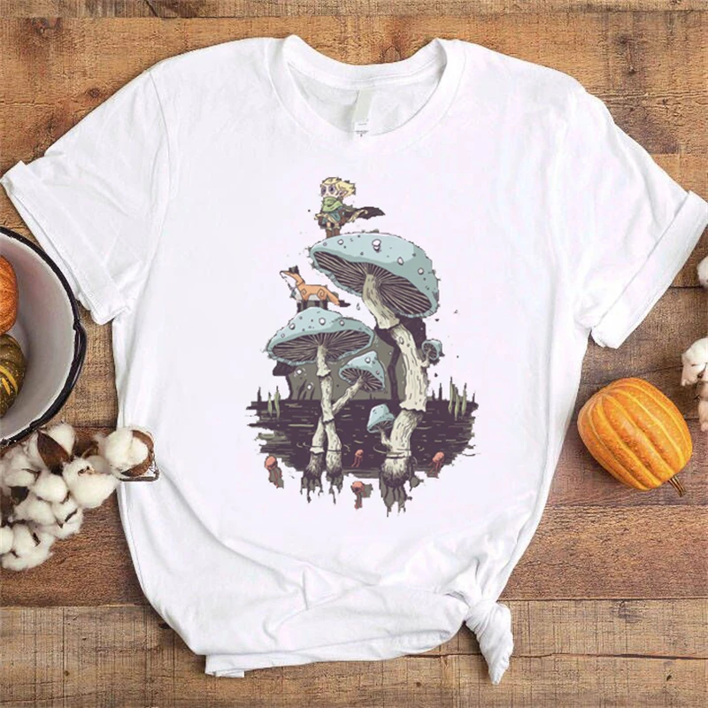 

Женская футболка с коротким рукавом, с мультяшным принтом