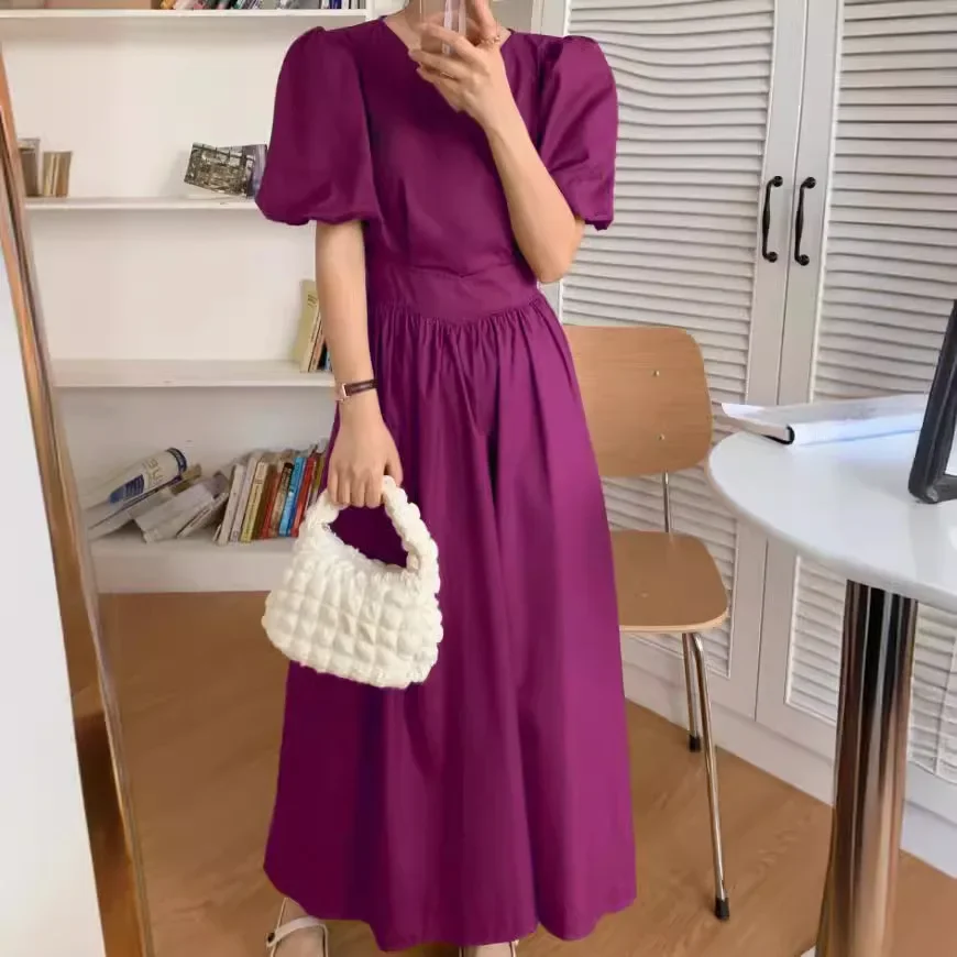 Шикарные корейские утягивающие платья с v-образным вырезом и короткими рукавами