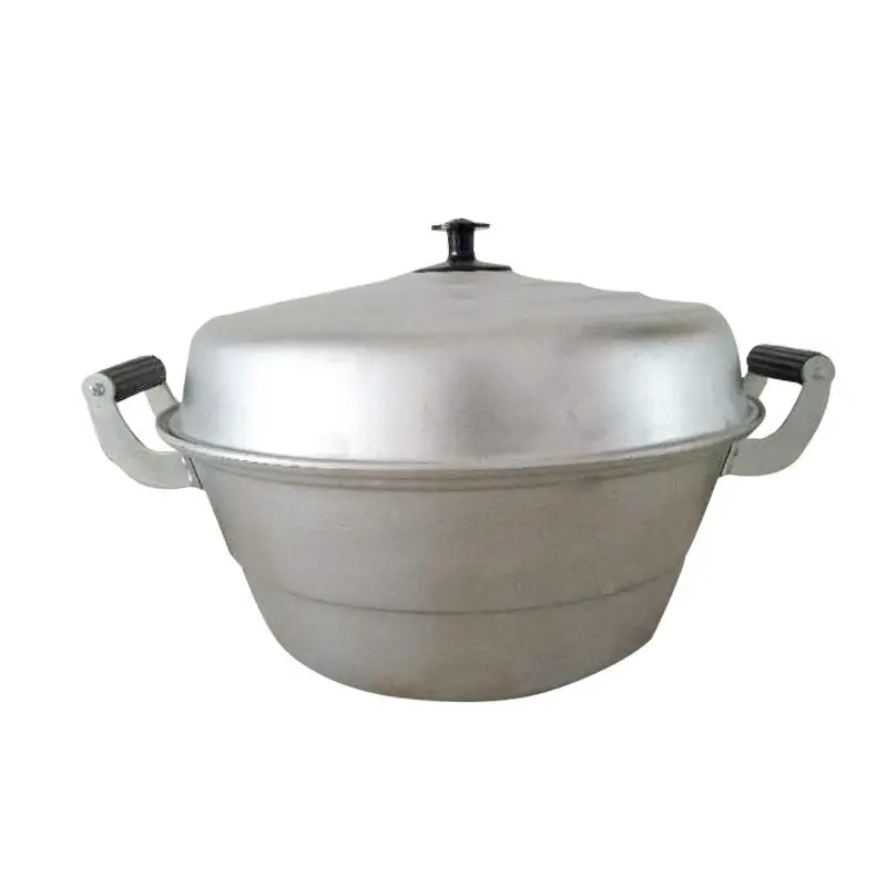 Алюминиевая кастрюля пароварка старомодная домашняя Толстая из литого алюминия