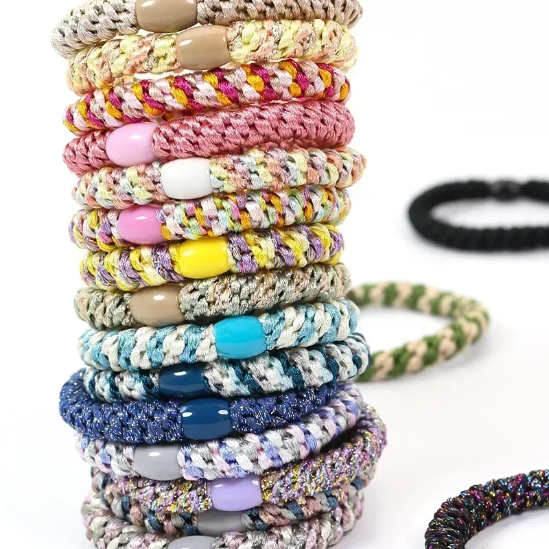 Модные эластичные повязки для волос женщин большая нейлоновая резинка