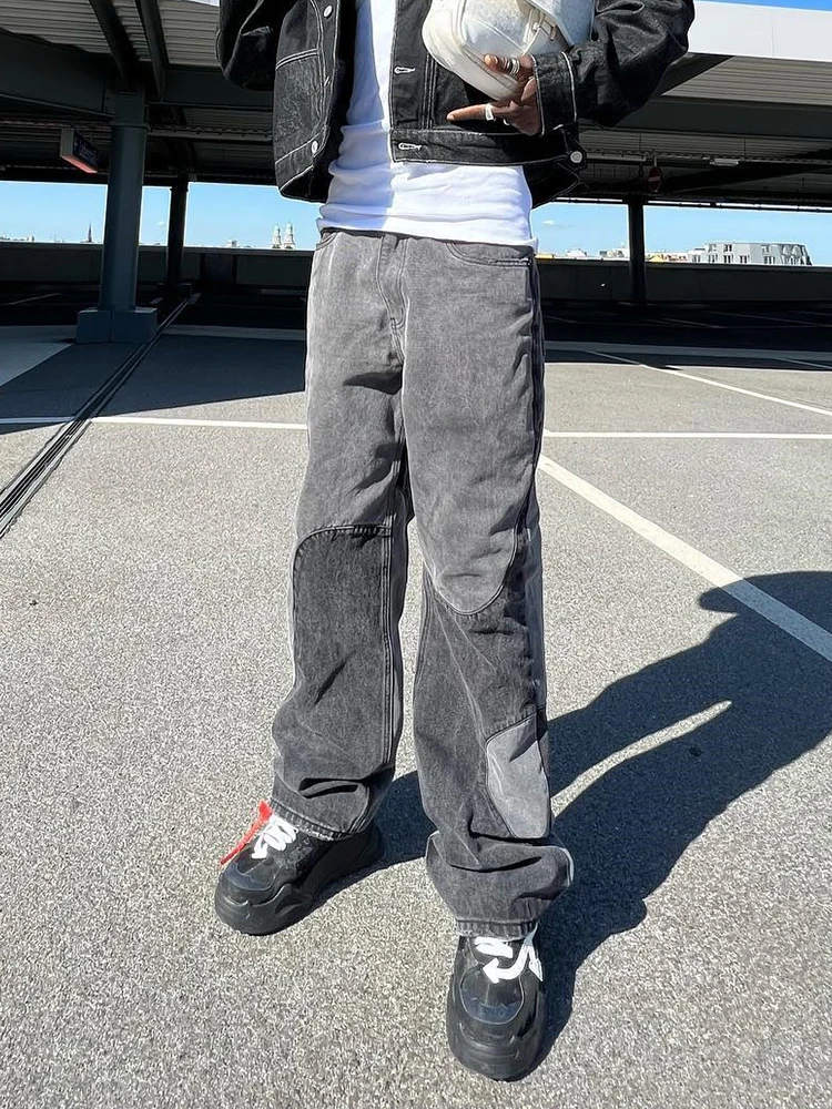 Baggy Jeans Y2K Hombre New Design Gray 