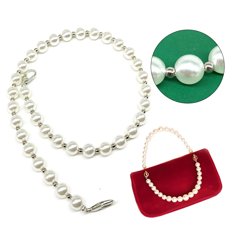 

20cm-120cm Imitated Pearl Bag Chain DIY Replacement Handles For Handbag Pearl Purse Belt Handles Handbag Strap Bag Accessories