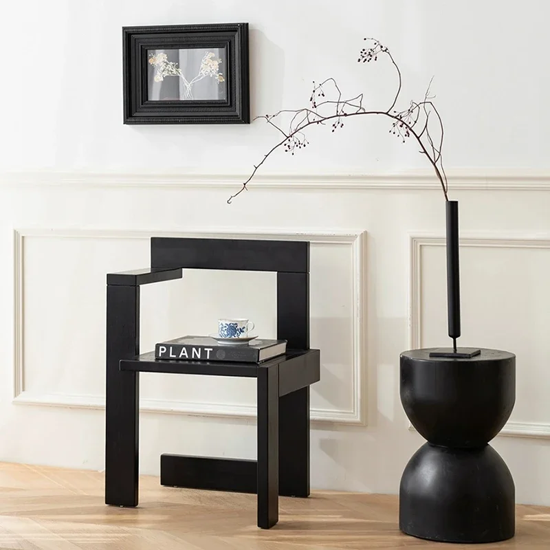 Деревянный обеденный стул из аллотипа современный простой дизайн для гостиной