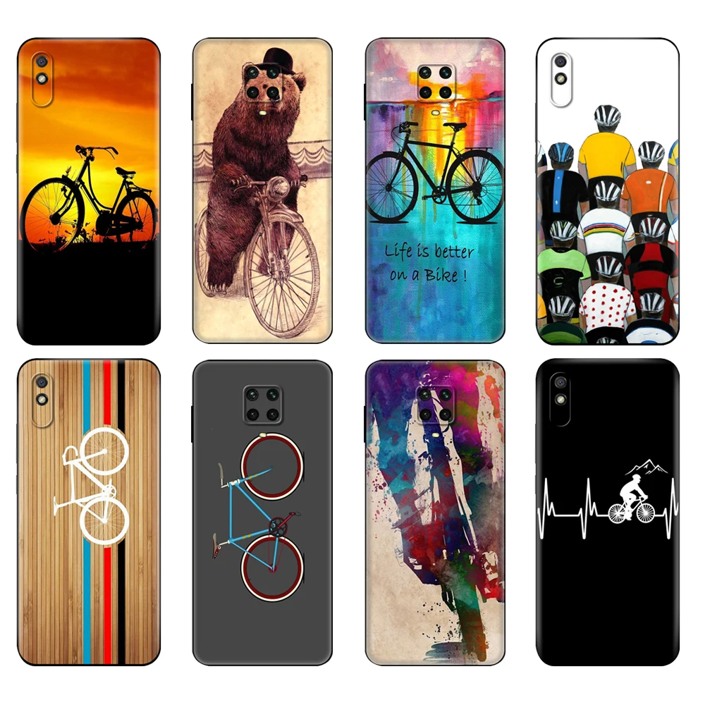 

Черный чехол из ТПУ для Xiaomi Redmi 7A, 8, 8A, 9, 9A, 9C, чехол для Redmi Note 8T, 8 Pro, T, Note 9, 9S, 9 Pro, чехол для велосипеда, спорта