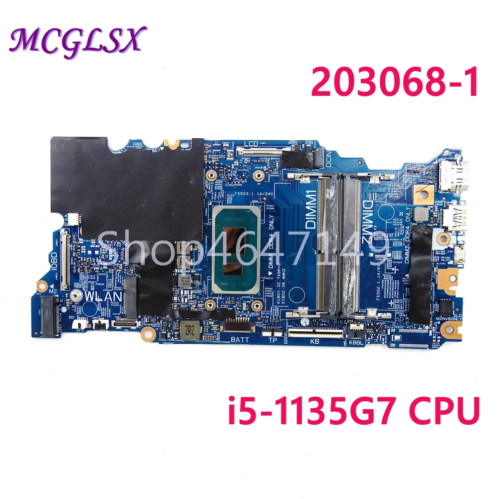 

203068-1 i5-1135G7 CPU CPU notebook Mainboard For DELL LATITUDE 3420 Laptop Motherboard Used