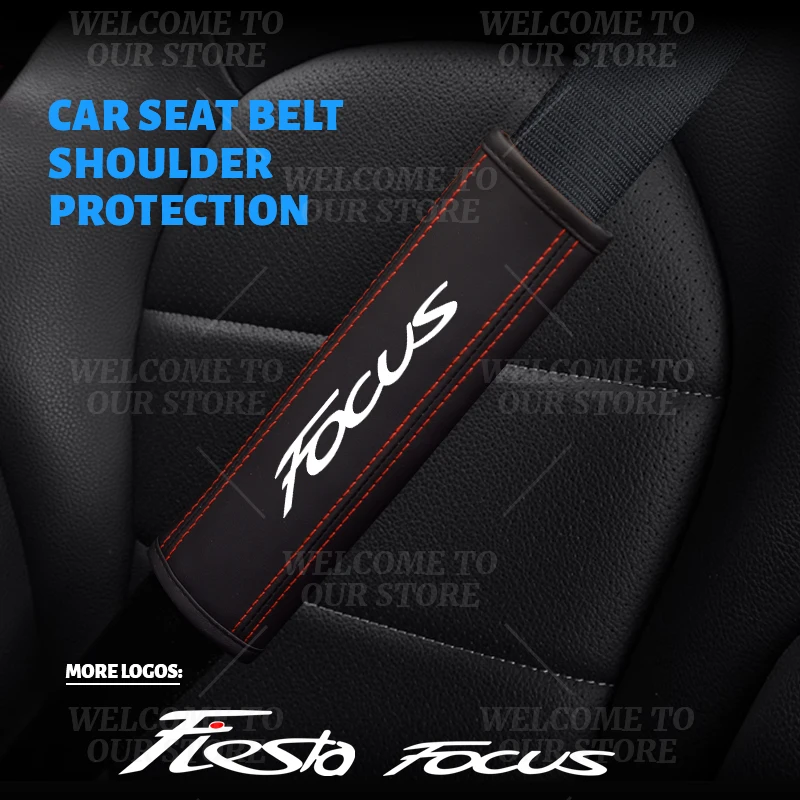 Автомобильный интерьер для Focus Fiesta эмблема ST Line MK2 3 4 5 чехол ремня безопасности