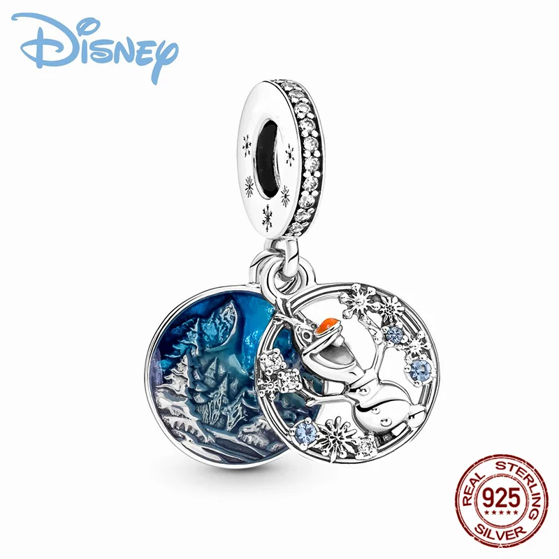 

2023 100% 925 Sterling Silver Disney Snow treasure for Original Pandora Bracelets Women's Birthday Boutique Fashion Jewelry