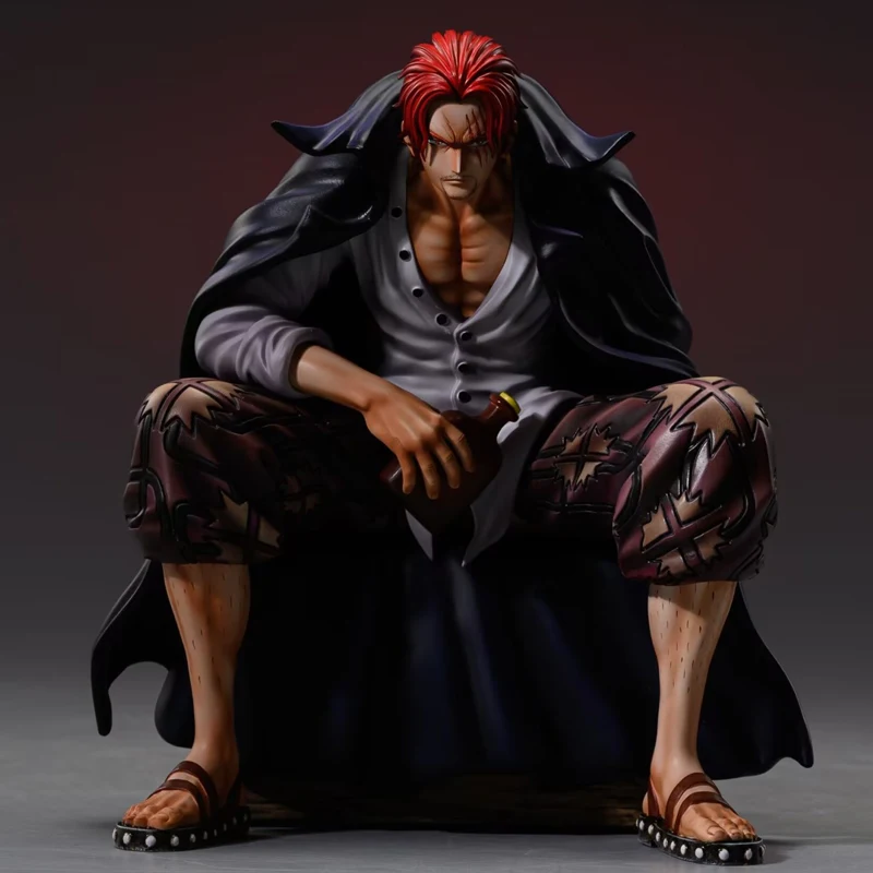 

New One Piece GK Shanks Anime Figure Chronicle Master Stars Plece BT Sitting Posture Action Figure Pvc Collection Model Toys