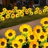 3 Heads Sunflower Landscape Lighting Waterproof LED Solar Path Yard Lights Automatic Control Festival Decoration for Home Garden 1