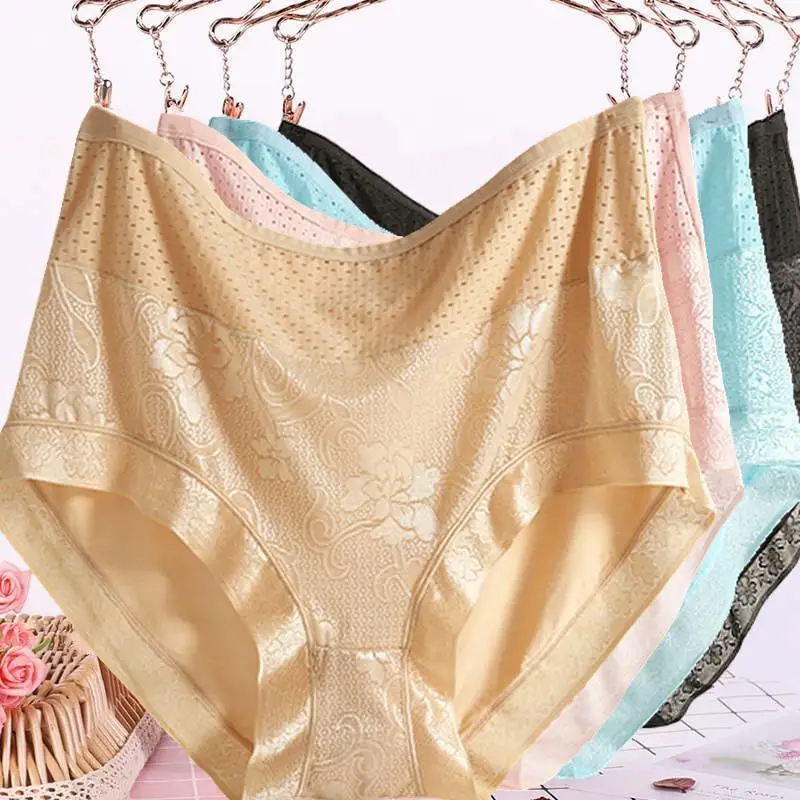 

1pc Plus size 3XL-4XL Fat Cotton Lightweight Breathable Comfortable Fashion Personality High Waist Fat Mom Shorts women breifs
