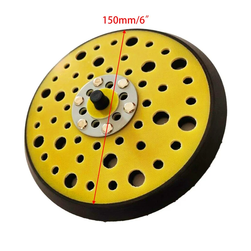 

Sander Backing Pad 6 Inch 150 mm 54 Holes Thread Dust Free Sanding Disc Holder For Polishing Sanding Disc 1Pcs