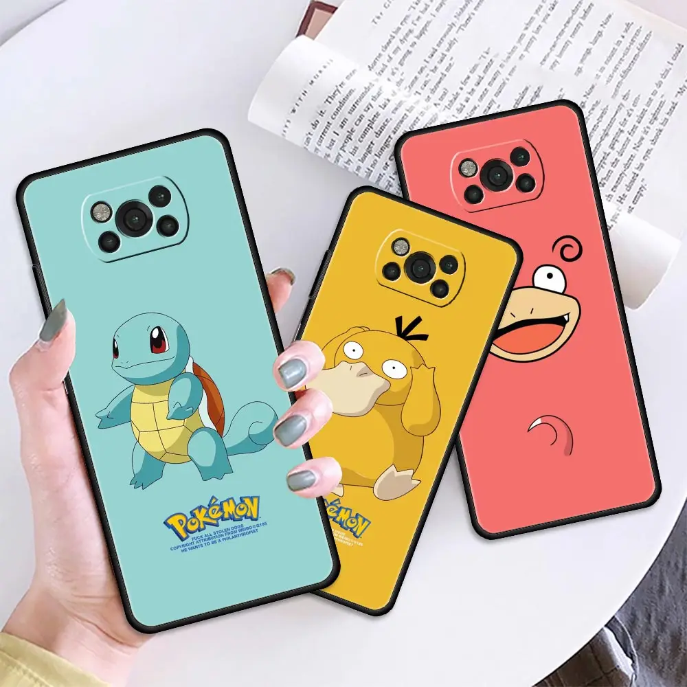 

Pokemon Pikachu Cartoon Soft TPU Funda For Xiaomi Poco X3 X4 M4 M3 Pro F3 GT Pocophone F1 X3 X4 NFC Silicone Phone Case Houses