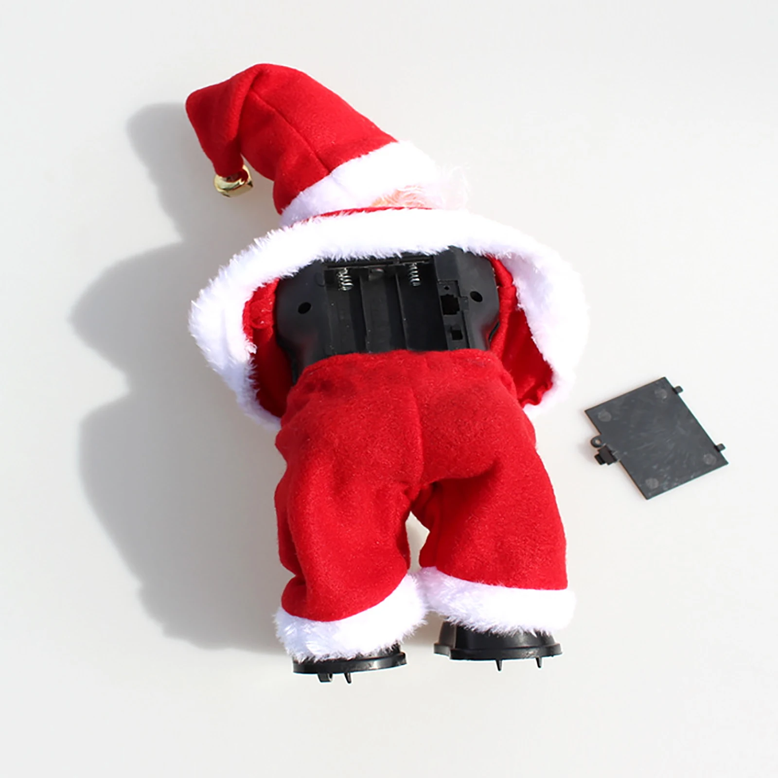 Смешная Женская Вибрирующая бедра с музыкой светлый танцующий Санта-Клаус