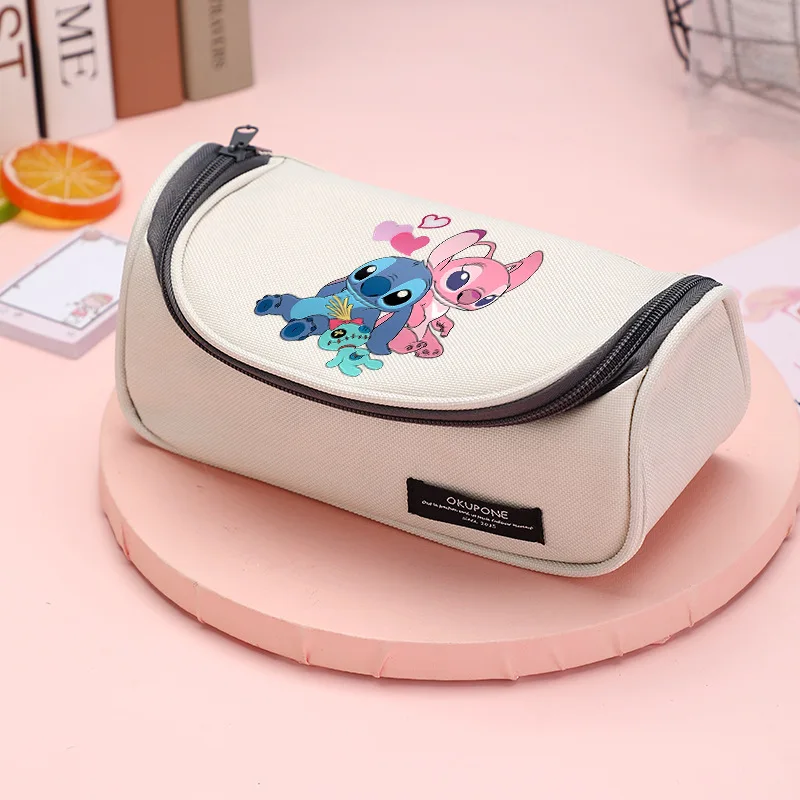 Новинка Стич-карандаш вместительный мультяшный школьный пенал для канцелярских