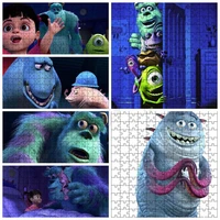 puzzle for adults 1000pcs jigsaw puzzle monsters inc mike and celia cartoon cute pictures decompress entertainment toy gifts