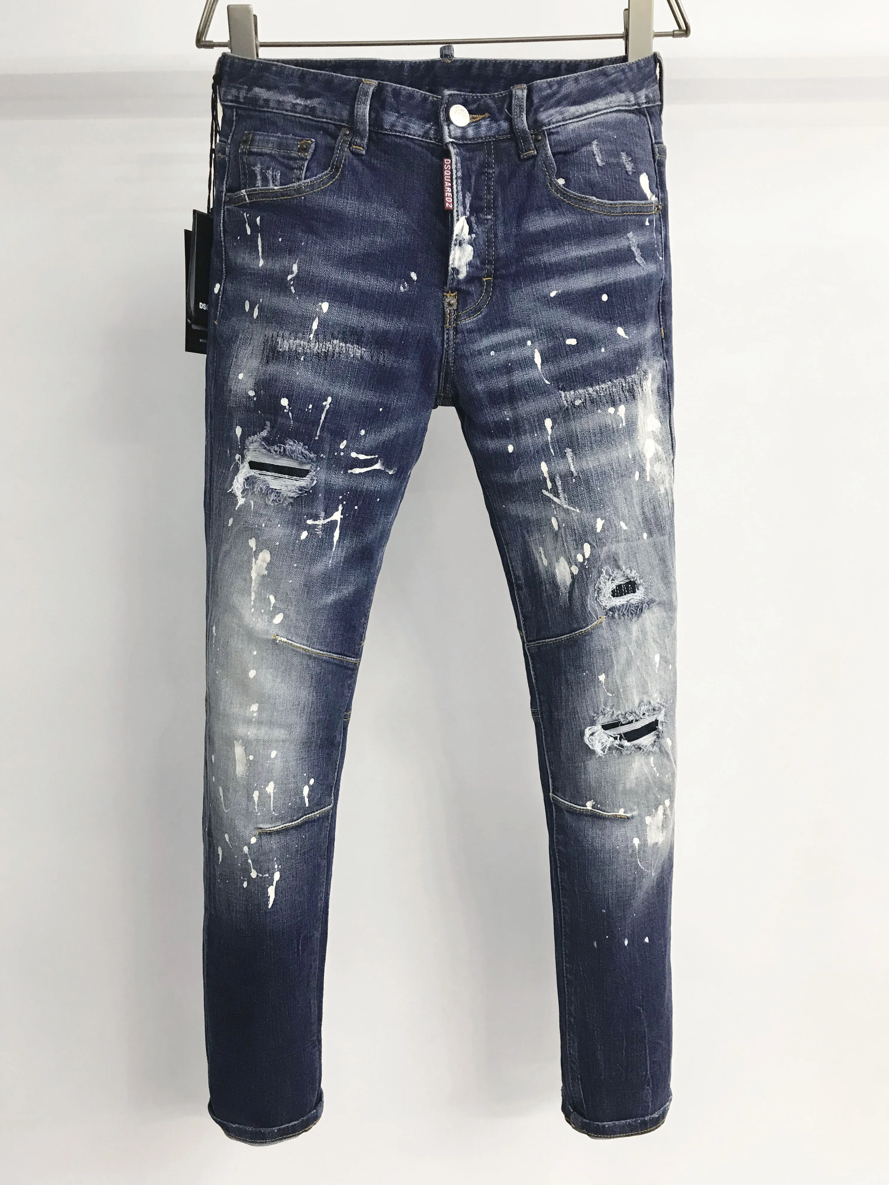 

Dsquared2 женские/мужские рваные модные брюки-карандаш 9816 #