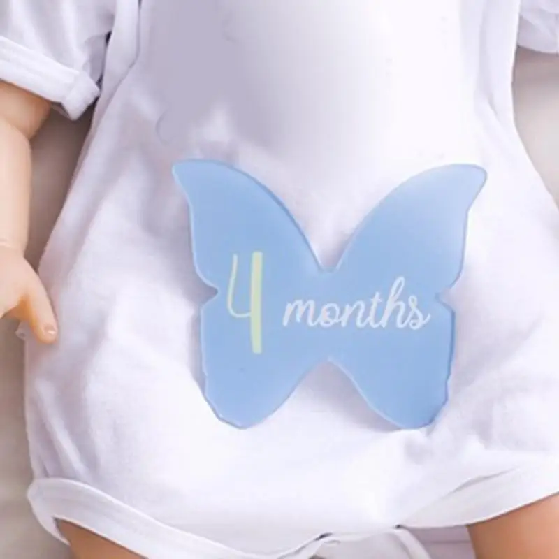 Месячные карты акриловый знак объявлений ребенка элегантные ежемесячные и диски