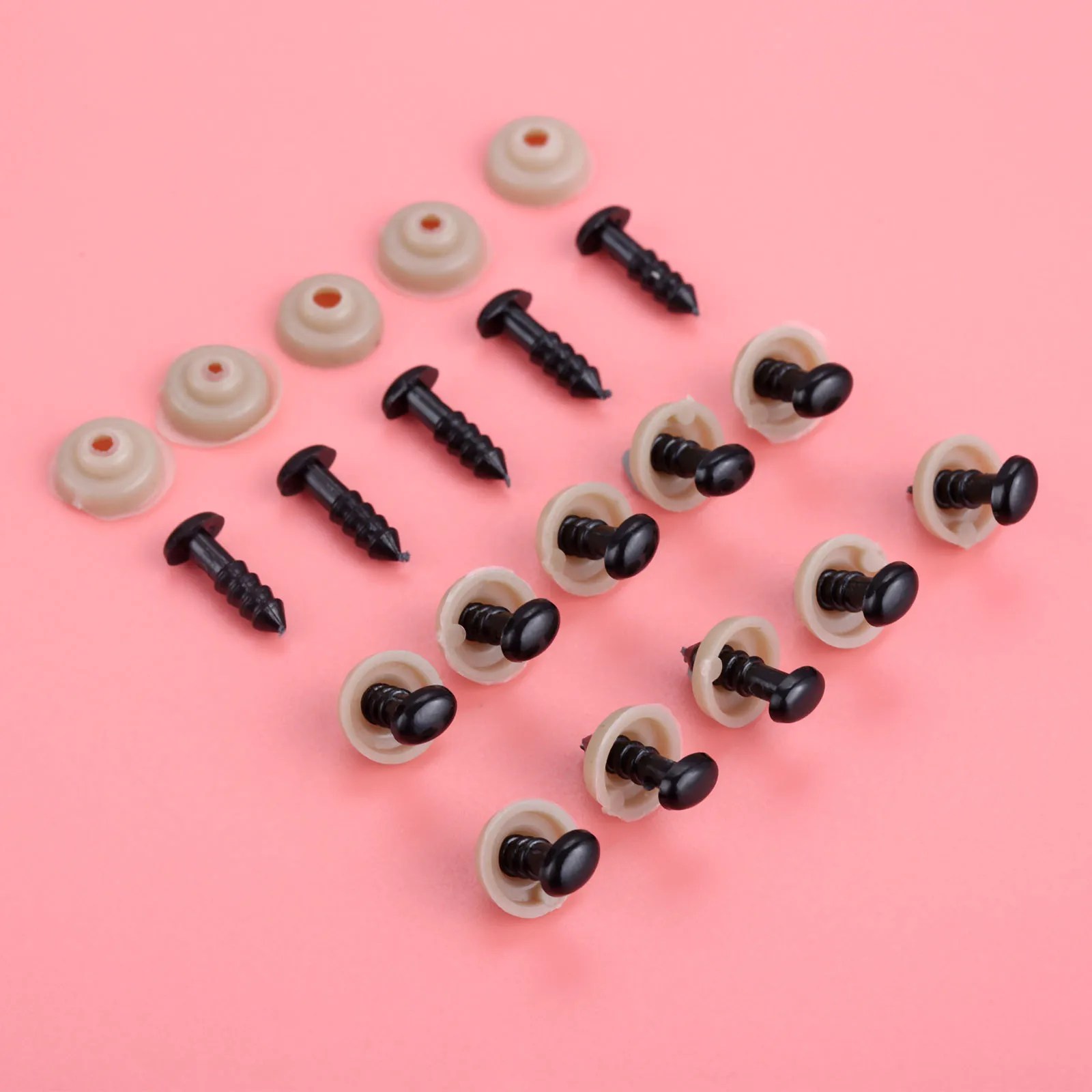 40 шт./20 шт. пластиковые безопасные глаза в носу + шайбы овальная Детская кукла