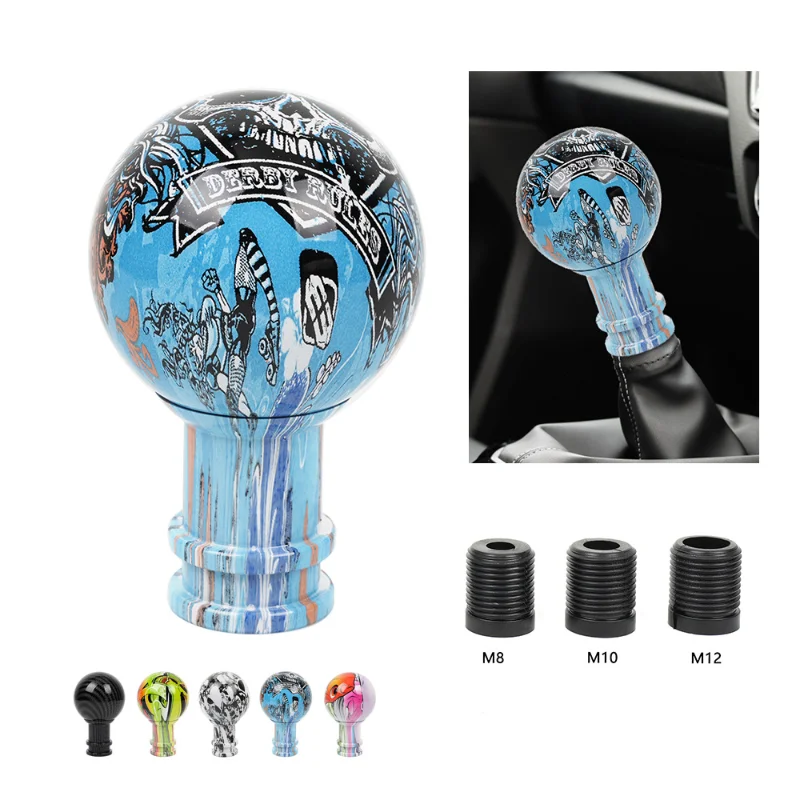 

Circular Graffiti Acrylic Shift Head Gearshift Lever Knob 86mm Gear Lever