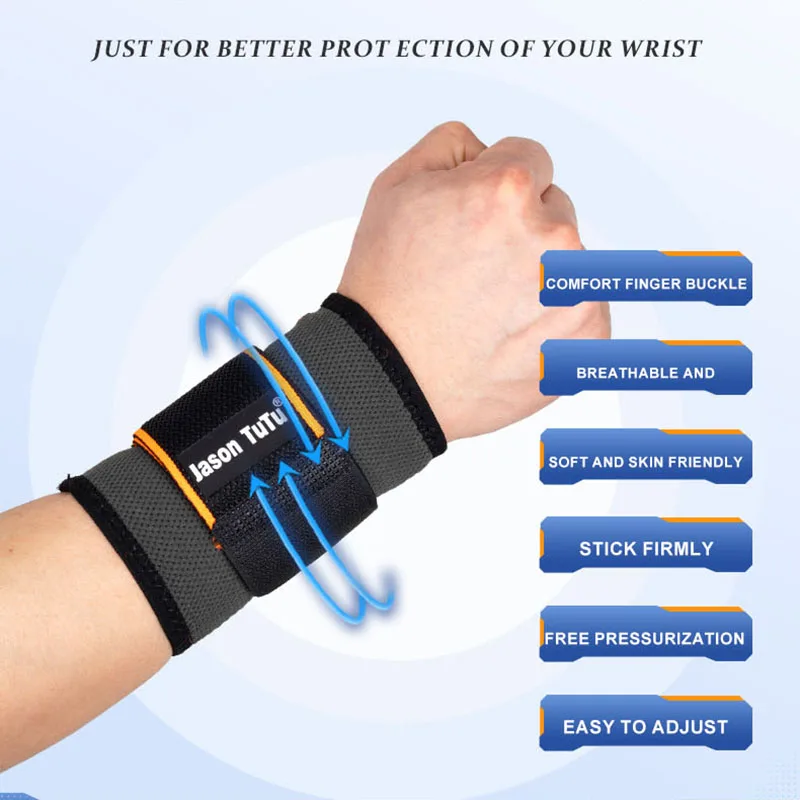 JASONTUTU 1 шт. нейлоновый браслет поддержка фитнес бандаж запястья Защитное