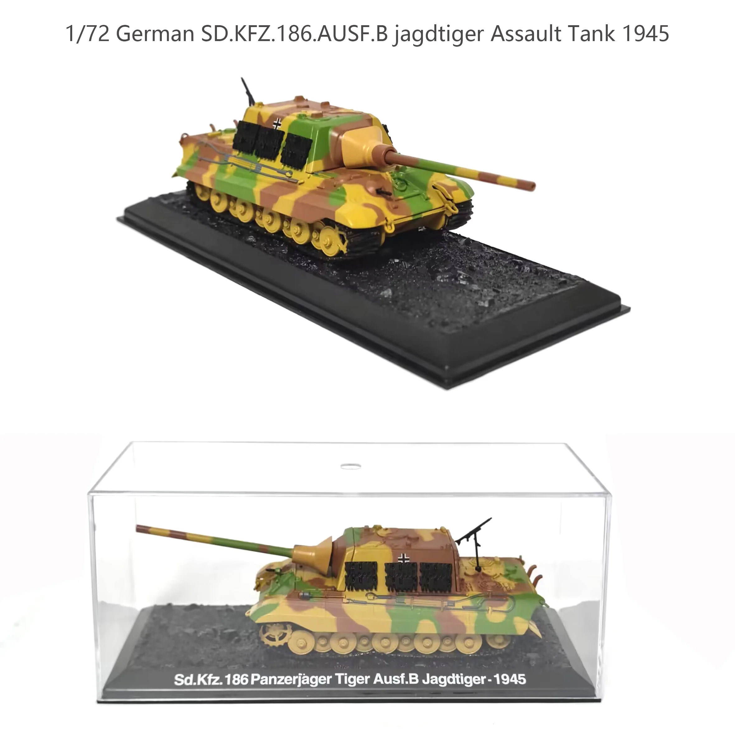 

Специальная цена без принта 1/72 немецкий SD.KFZ.186.AUSF.B jagdtiger штурмовой танк 1945 Коллекционная модель из сплава