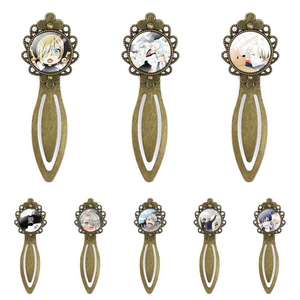 

Популярный милый подарок Yuri On Ice Top, забавные креативные металлические закладки для книг, подарок для друзей, канцелярские принадлежности для школы и офиса