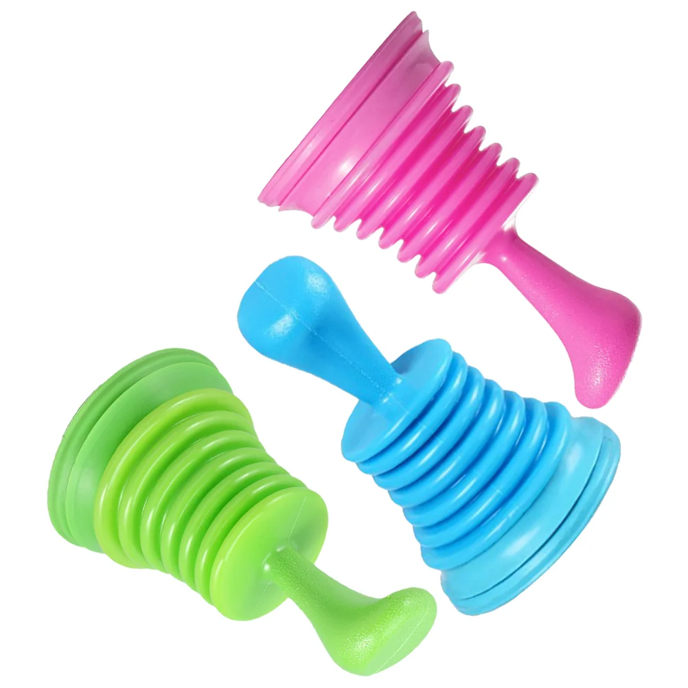 

3 Pcs Sink Cleaner Practical Clogging Solver Toilet Vacuum Bathroom Plungers Pvc Suction Drain
