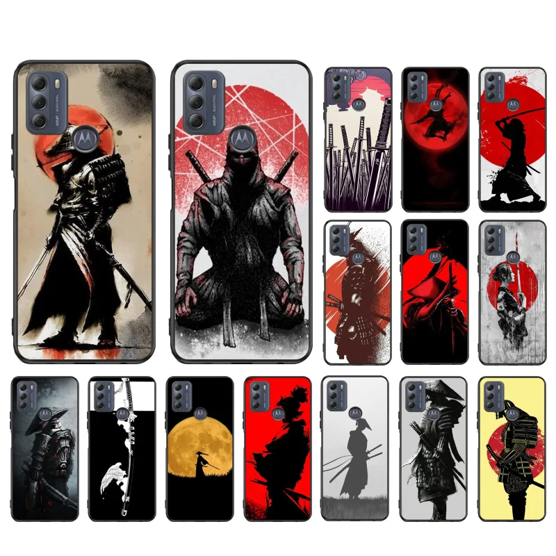 

Japan The samurai Ninja Phone Case for Motorola Moto One E7 power E7Plus E6S E20 E40 One Fusion plus Edge 20 Fusion
