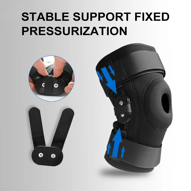 

1PCS Knee Pad Brace with Side Stabilizers Knee Support Sport Kneepad Patellar Tendon Joint Pain Relief Meniscus Tears Tendinitis