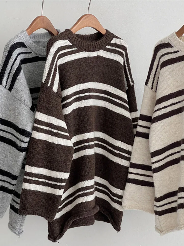 Повседневный Модный классический вязаный свитер офисные женские пуловеры в