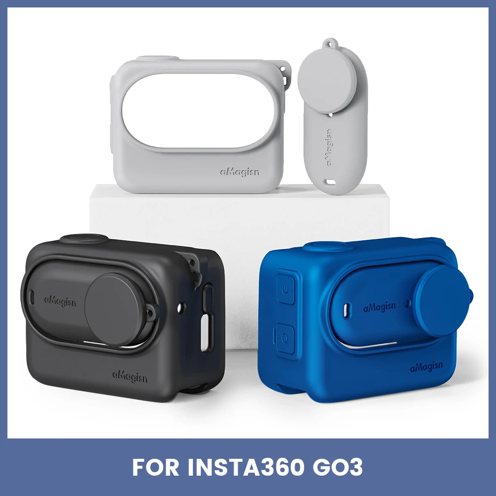 

Silicone Protective Case For Insta360 GO 3 All-round Protection Camera Shell Cover For Insta360 GO3 Action Camera Accessories