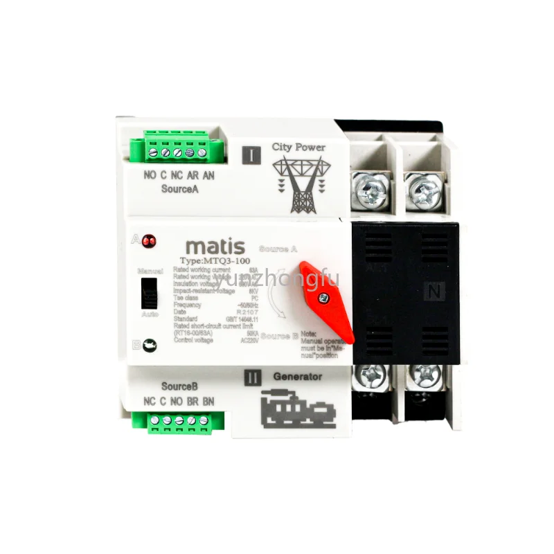 

Wholesale hot sale 2P 3P 4P 380V ats automatic transfer switch for generator