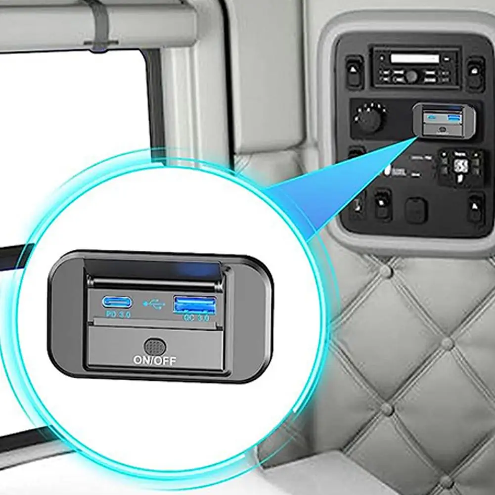 

Автомобильное зарядное устройство с двумя USB-портами, 12 В/24 В