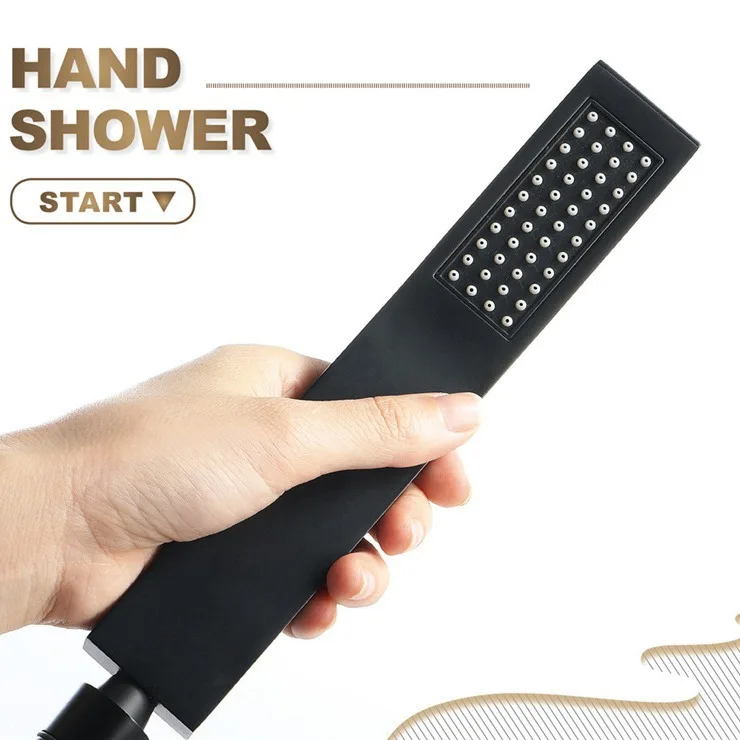 Квадратная ручная насадка для душа из нержавеющей стали в американском стиле под