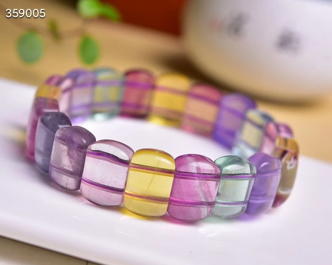 

Натуральный красочный флюорит 14x10 мм для мужчин и женщин, ювелирные изделия из флюорита