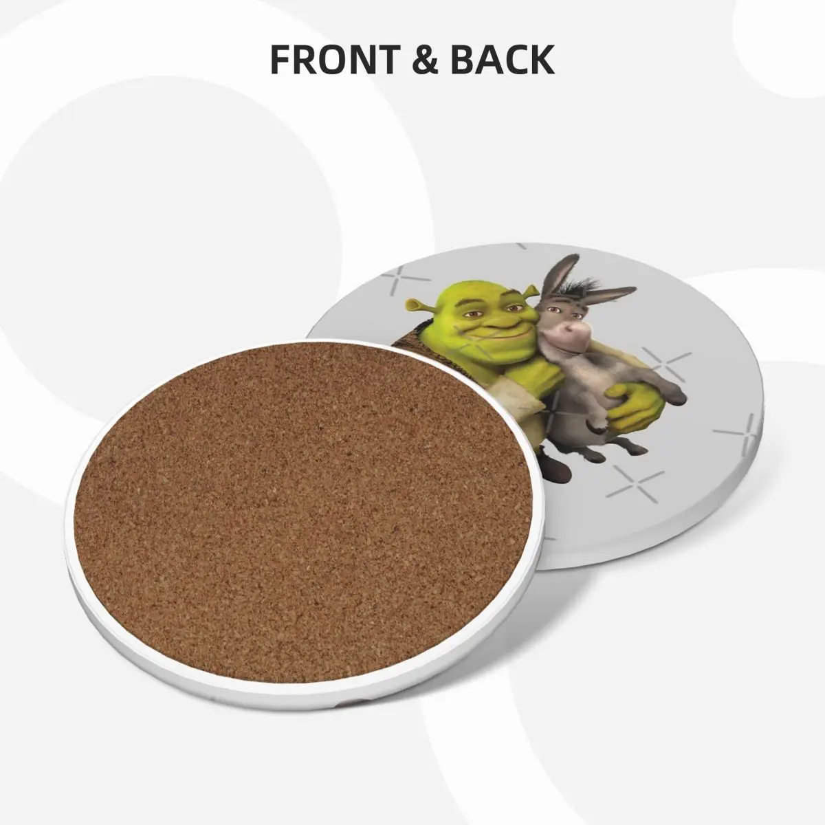 Керамические подставки Shrek And Donkey Best Friends (4 шт.)