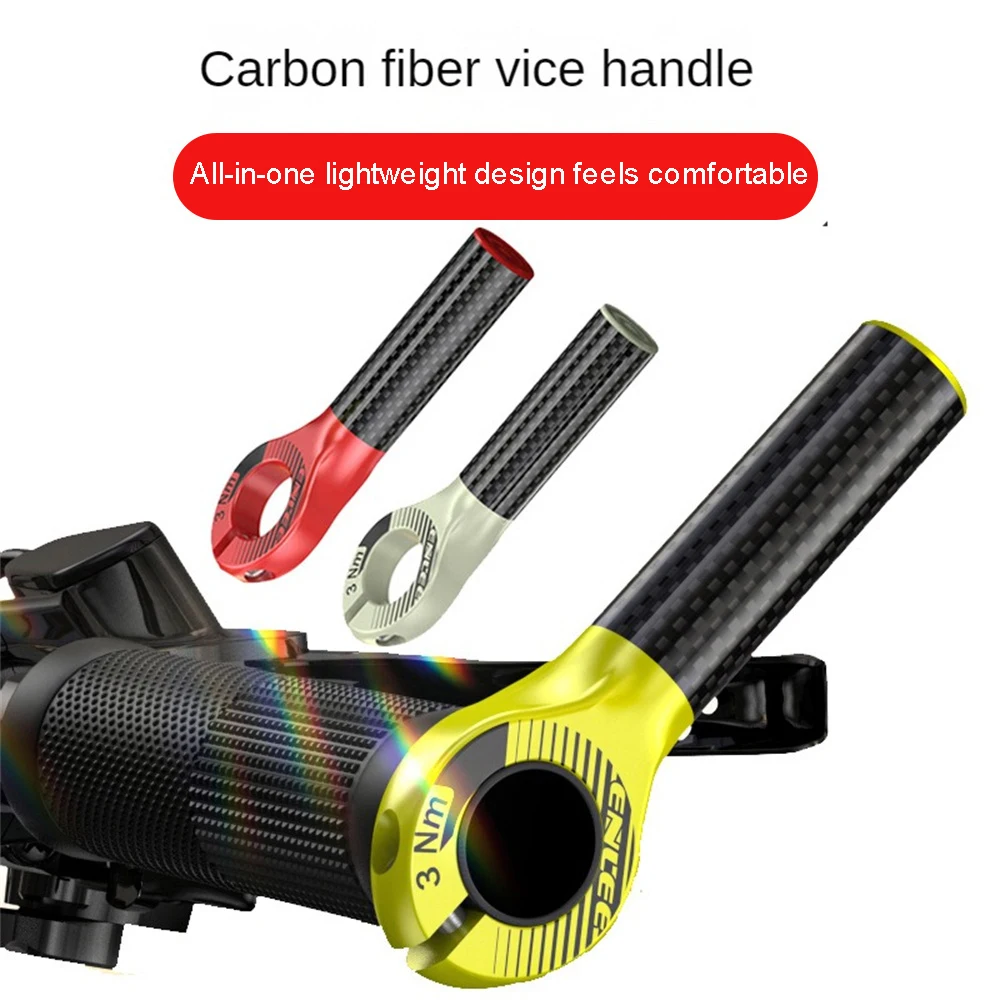 

2pcs Cycling Handlebar Carbon Fiber Mountain Bike Handle Bars Bracket Bicycle Extender Mount Headlight Support Bicycle Accessori