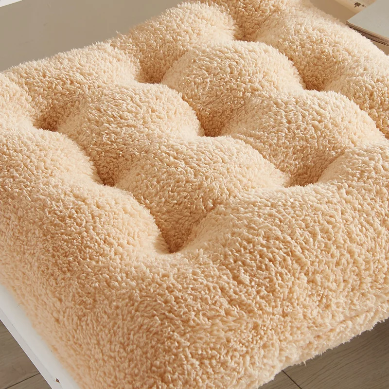 Мягкая искусственная подушка для офисного стула однотонная Подушка из овечьей