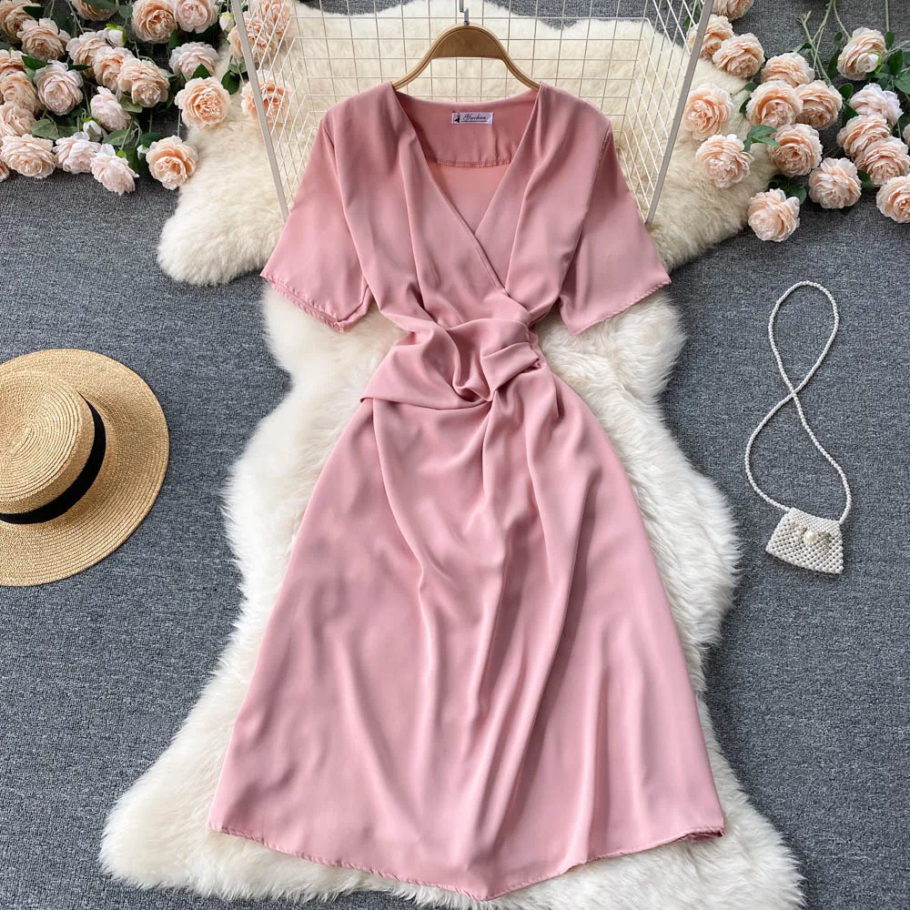 

2022 fashion all-match new dress one