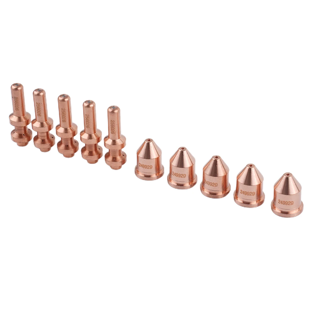 

Welding Accessories 10 Pack Plasma Torch Electrode & Nozzle Ref 256026 & 249929 WSP 20019/23 for Miller Spectrum XT60