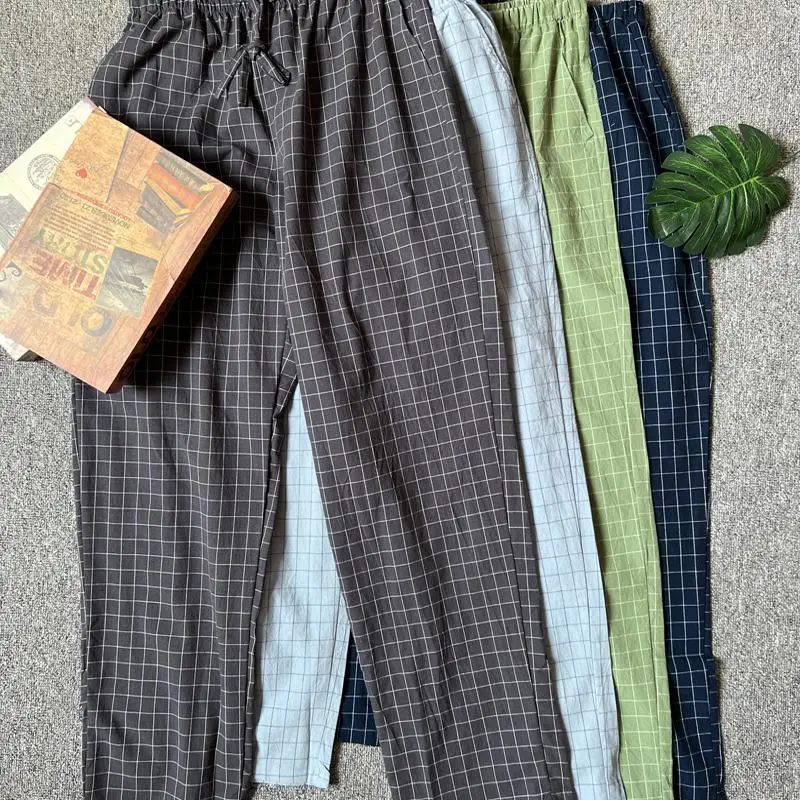 Заказы экспортируемые в Японию. Мужская весна лето и осень тонкая клетчатая