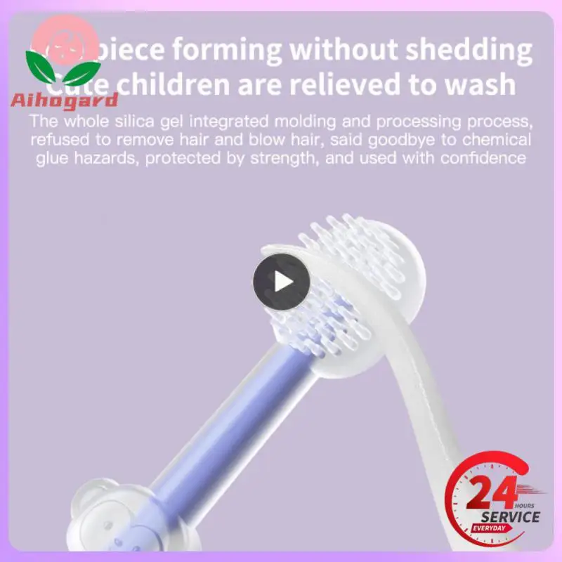 

2~10PCS Soft Baby Silicone Toothbrushes Toothbrush With Cover Newborn Tongue Brush Baby Tongue Coating Oral Cleaner