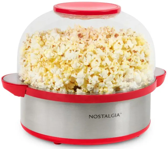 

Popcorn Maker, Red and Stainless Steel