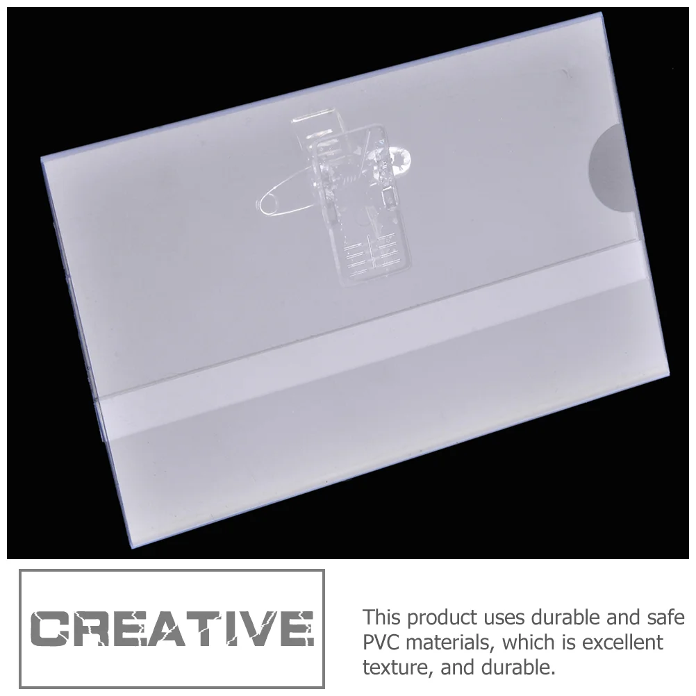 50 шт. металлические зажимы для бейджей держателей многоразовые пряжки персонала