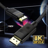 8k displayport cable dp1 4 for tv xiaomi 4k 144hz display port audio cable for pc computer monitor laptop gaming play