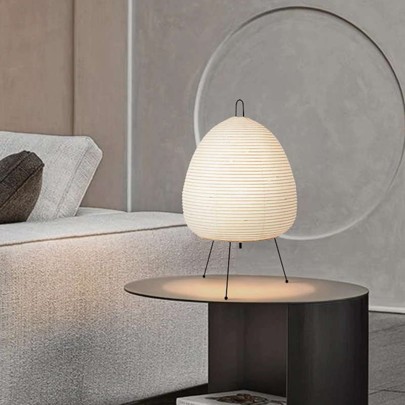 

Rice Paper Lantern Lamp Tripod Table Lamp Creative Design Living Room Bedroom Study Desk Light Home Hotel Decor Lighting E27