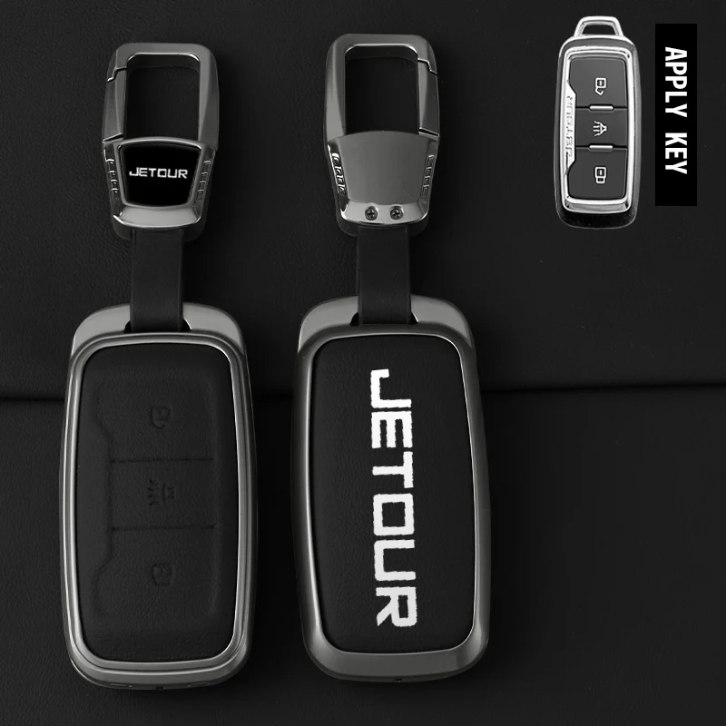 

Новый кожаный автомобильный брелок с дистанционным управлением из цинкового сплава, оболочка, держатель, защитная оболочка для Chery Jetour X70 X70S X70M X90 Cowin X3 X5 K60